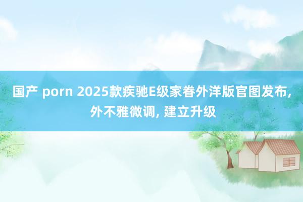 国产 porn 2025款疾驰E级家眷外洋版官图发布, 外不
