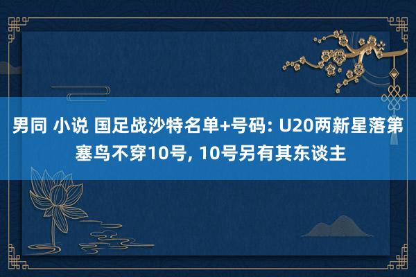 男同 小说 国足战沙特名单+号码: U20两新星落第 塞鸟不穿10号, 10号另有其东谈主
